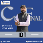Indirect Tax Laws (IDT) - CA/ CMA BY CA Surender Mittal For June 26 & Dec 26 Onwards