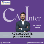 CA Inter Advanced Accounts (Fastrack Batch) for Sep'26 & Jan'27 Exams