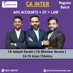 CA Inter Corporate & Other Adv. Accounting,Direct Tax & Law (Regular Batch) For Sep'26 & Jan'27 Exams & onwards