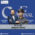 CA Final DT IDT Full Course Combo For Nov'2026/27/28 Exams  By CA Bhanwar Borana and CA Akshansh Garg