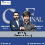 CA Final DT IDT Fast Track Combo For Nov'26 & May'27 Exams By CA Bhanwar Borana and CA Akshansh Garg