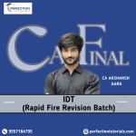 CA Final Indirect Tax (IDT) Rapid Fire Revision Batch For Nov'26 & May'27 Exams By CA Akshansh Garg