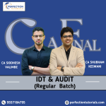CA Final Audit & Indirect Tax (Regular Batch) For May/Nov 26/27/28 & Onwards