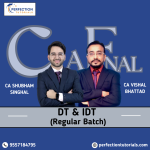 CA Final Combo | DT Reg & IDT Reg | Recorded Guided Batch | CA Shubham Singhal & CA Vishal Bhattad | May'26/Nov'2026
