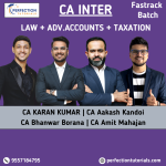 CA Inter Group 1 (Exam Oriented-Fastrack Batch) For May 26 & Onwards (IDT - Practice Batch)