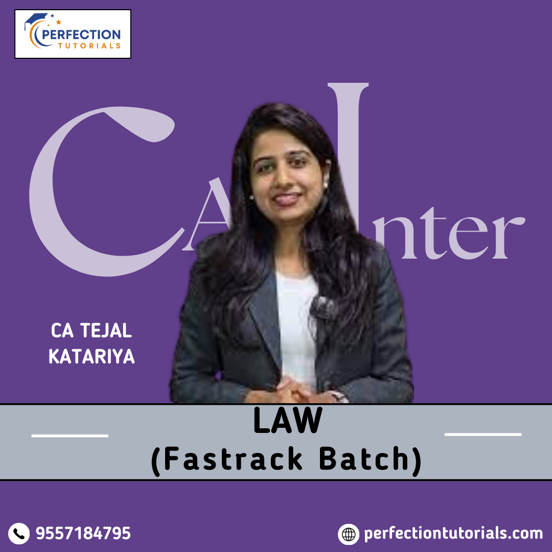 CA INTER (19) CA Inter LAW Fastrack Batch for May & Sept 2026 by CA CS Tejal Katariya - Image 1